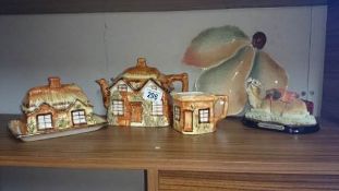 A mixed lot including cottage ware