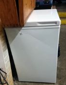 A small chest freezer