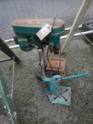 A pedestal drill and a drill stand, a/f