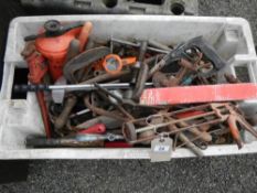 A large box of tools