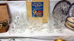 3 sets of 6 drinking glasses