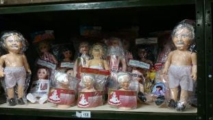 A quantity of assorted plastic dolls