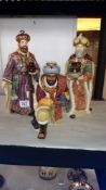 A set of 3 porcelain figures (The Three Kings)