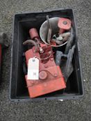 A box of tools including compressor a/f