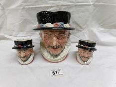 A large Royal Doulton Beefeater character jug D 6206,