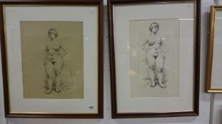 A pair of nude lithographs by Roy Godfrey Botting (1909-1999) both signed and dated 1970
