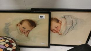 A pair of Lilian Rowles baby pictures