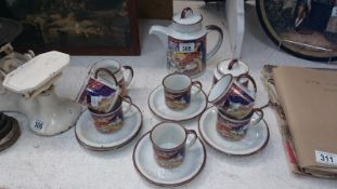 A 15 piece coffee set