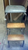 A vintage step stool