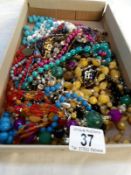 A box of assorted necklaces