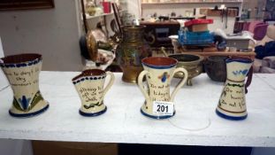 4 items of Torquay pottery