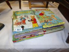A collection of Rupert books,