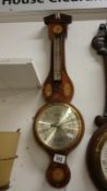 An inlaid barometer