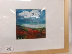 An original mixed media painting 'Cape Cornwall' by Fiona O'niell