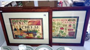 3 framed and glazed prints of original watercolours signed by American artist Robert Miller