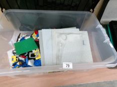 A box of vintage 1980's Lego