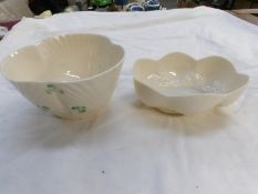 2 Belleek bowls