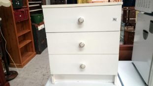 A 3 drawer bedside chest