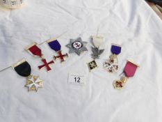6 Masonic medals