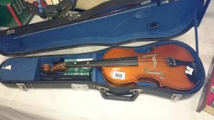 A Chinese student violin in case