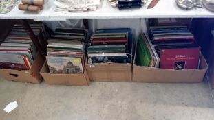 4 boxes of LP records