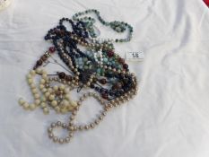 A quantity of bead necklaces