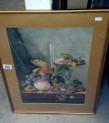 A framed and glazed still life