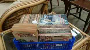 Approximately 42 copies of mainly 1950/early 1960's sci-fi story magazines,