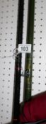 2 3 piece course fishing rods