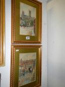 An oil on canvas Italian Lakes scene signed but signature indistinct, approx.