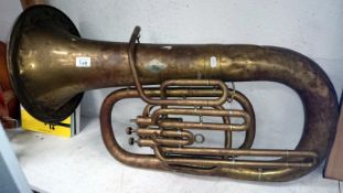 A large bass horn a/f