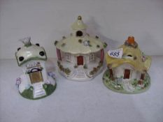 3 Pastille burners including Coalport