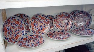 10 Oriental Imari plates