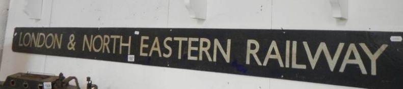 An enamel sign for London & North Eastern Railway (LNER)