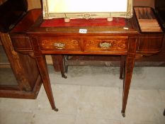 A fine inlaid 19th century ladies writing table