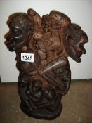 An African carved hardwood 'Tree of Life'