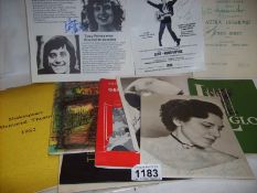 A collection of theatre and music programmes, some signed, including Leonard Bernstein,