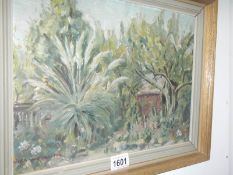 An oil on board 'Garden' signed Rosa Woodliffe