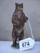 A figure of a standing bear