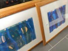 A set of 6 framed signed contemporary prints, approx.