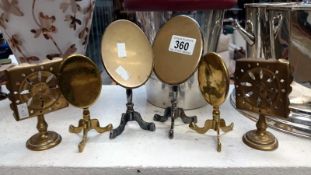 A mixed lot of brass traveller's samples