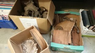 A quantity of wooden items ideal for restorer