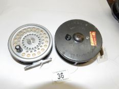 A Hardy Marquis Disc 8 reel and a Hardy Marquis Salmon No.