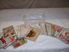 A mixed lot of humorous postcards