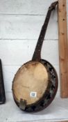 A vintage FDH Ltd banjo in need of restoration