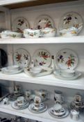 3 shelves of Royal Worcester 'Evesham' dinner ware