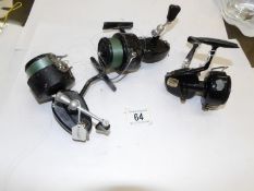 2 modern Mitchell reels and an Intrepid Black Prince