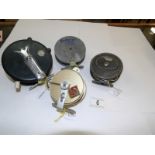 4 vintage fishing reels being Paramount, Belaco,