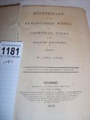 An 1806 dictionary of synonymous words and technical terms in the English language by James Leslie,