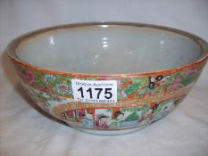 An early 19th century Canton famille rose bowl